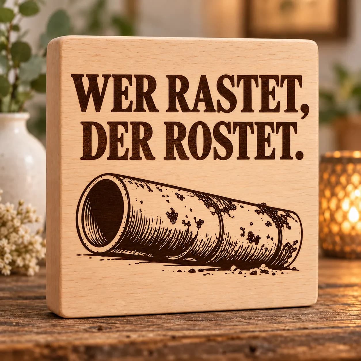 Brandblock Wer rastet, der rostet