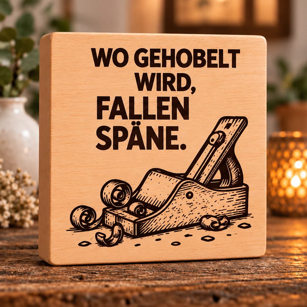 Brandblock Wo gehobelt wird, fallen Späne