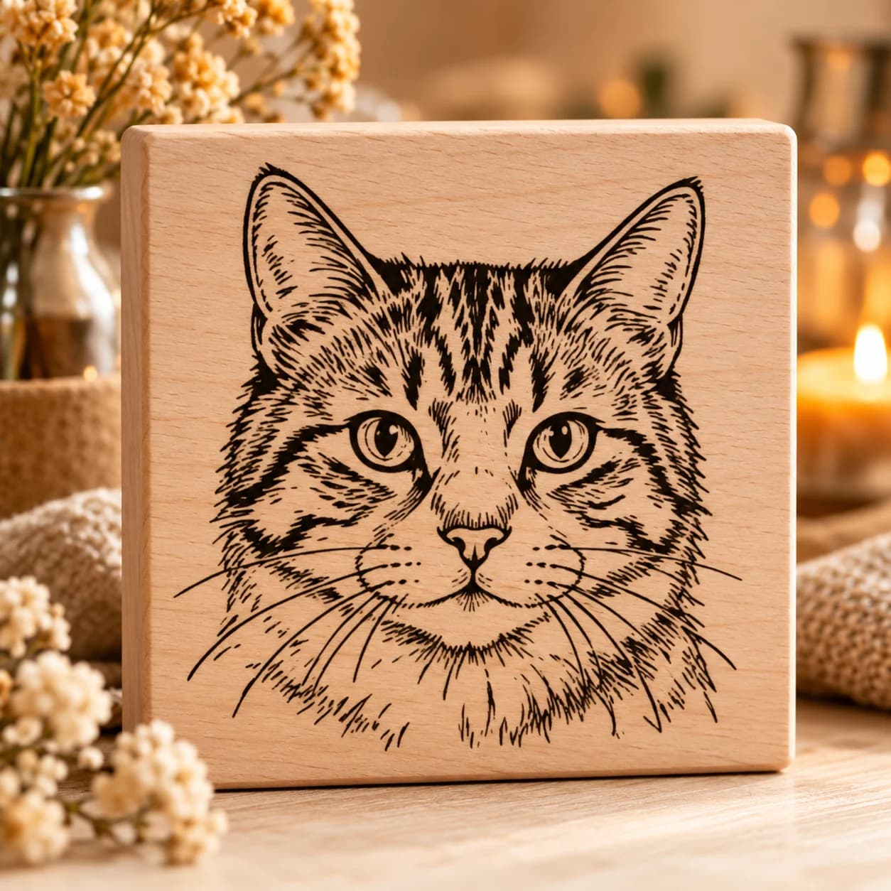 Brandblock Hauskatze